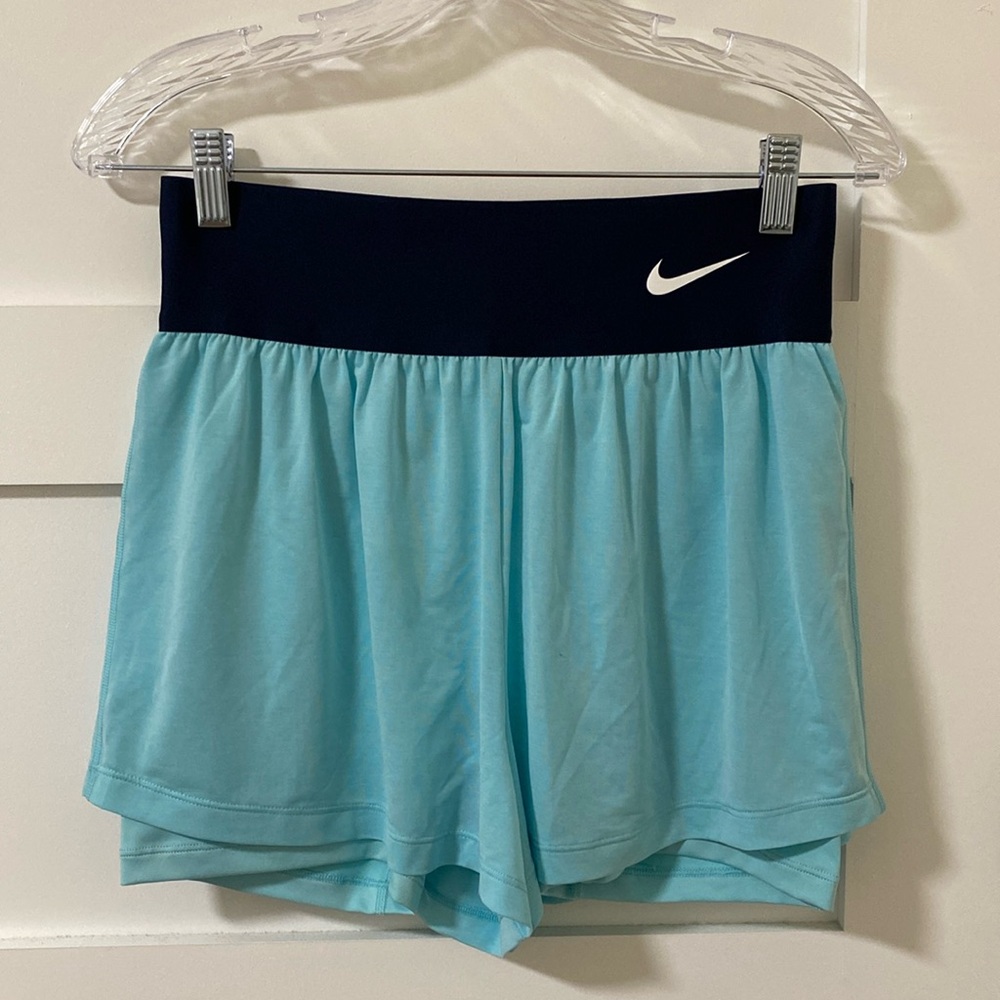 Nike Small Blue and Navy with Inner Biker and Outer Overlay Shorts
